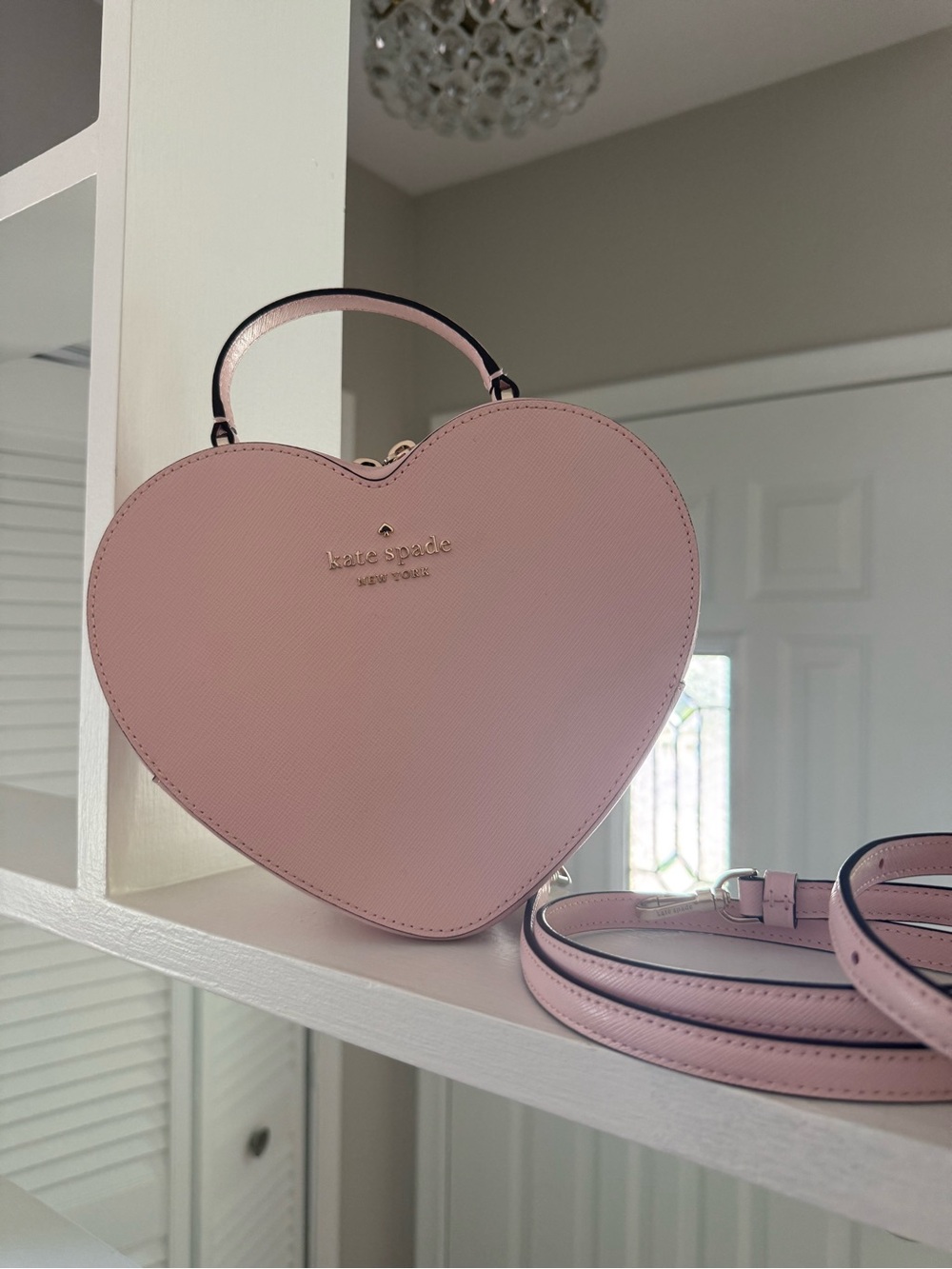 kate spade love shack pink heart bag